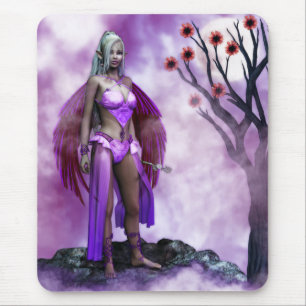 Twilight Blossom Fairy Mouse Pad