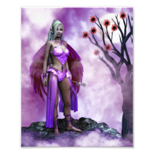 Twilight Blossom Fairy Photo Print