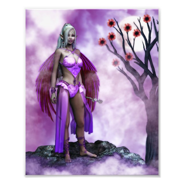 Twilight Blossom Fairy Photo Print (Front)
