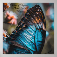 Twilight Blue: Macro Butterfly Wing