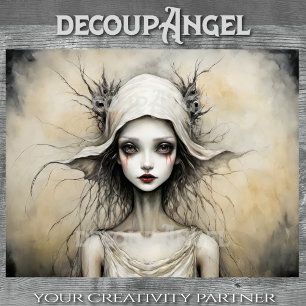 Twilight Bride Annette - Decoupage -  Tissue Paper