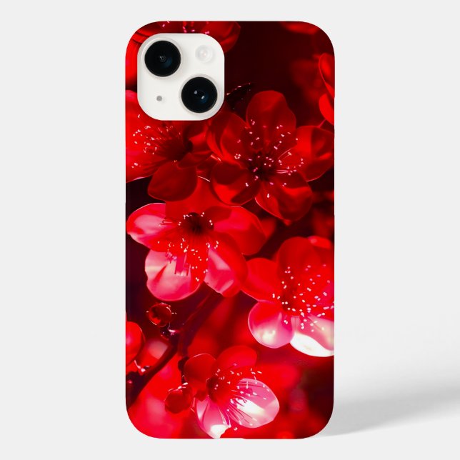Twilight Cherry Blossom Glow Case-Mate iPhone Case (Back)