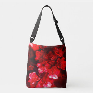 Twilight Cherry Blossom Glow Crossbody Bag