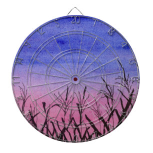 Twilight Corn Field Dartboard