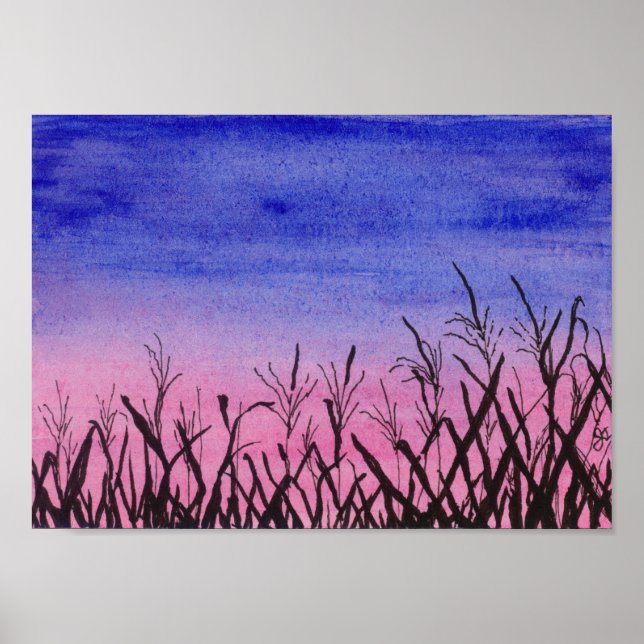 Twilight Corn Field Poster (Front)