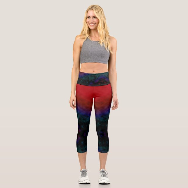 Twilight Descent Capri Leggings (Front)