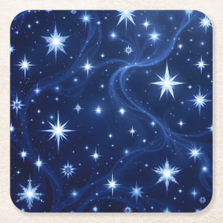 Twilight Drift Square Paper Coaster