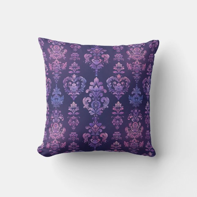 Twilight Enchanted Damask Princesscore Cushion (Front)