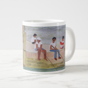 Twilight Fishing 1988 Large Coffee Mug