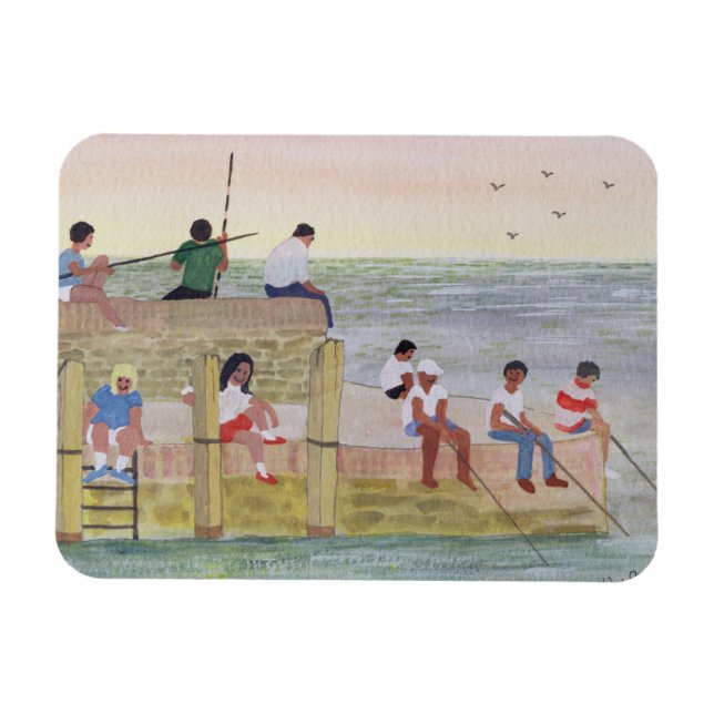 Twilight Fishing 1988 Magnet (Horizontal)