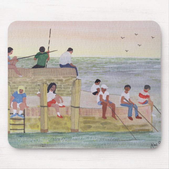 Twilight Fishing 1988 Mouse Pad (Front)