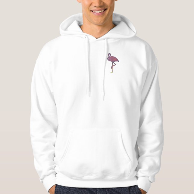 Twilight Flamingo Stylised Sunset Hoodie (Front)