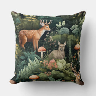Twilight Forest Friends Botanical Cushion