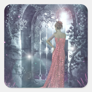 Twilight Gatekeeper Square Sticker
