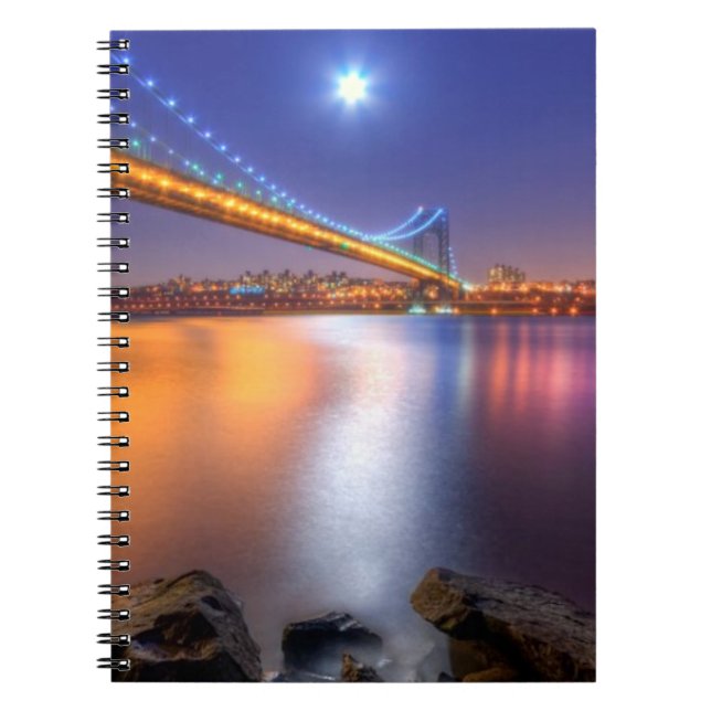 Twilight, George Washington BridgePalisades, NJ. Notebook (Front)