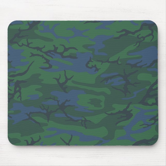 Twilight Green Camo Mouse Pad (Front)