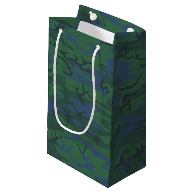 Twilight Green Camo Small Gift Bag (Front Angled)