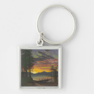 Twilight, Lake Tahoe, c.1870s (oil on canvas) Key Ring