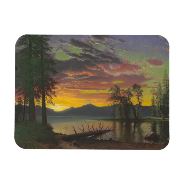 Twilight, Lake Tahoe, c.1870s (oil on canvas) Magnet (Horizontal)