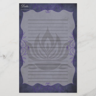 Twilight Lotus Stationery