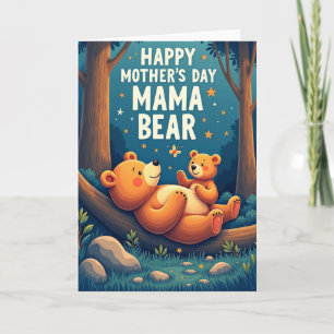 Twilight Mama Bear Day Card