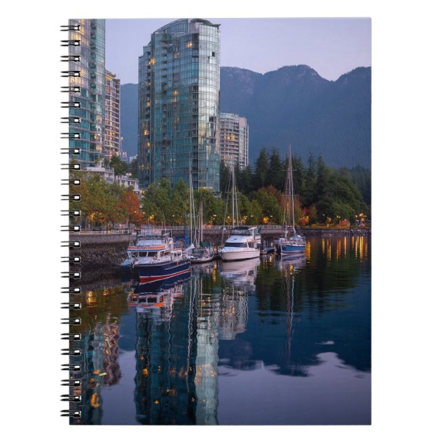 Twilight Marina City Reflections Notebook (Front)