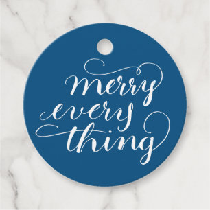 Twilight Merry Everything Hand Lettered Favour Tags