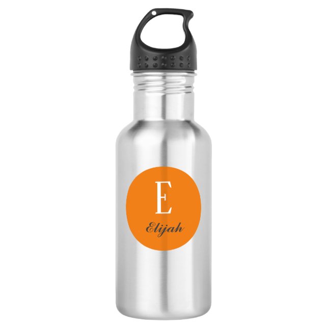 Twilight monogram customised name and initial 710 ml water bottle (Front)