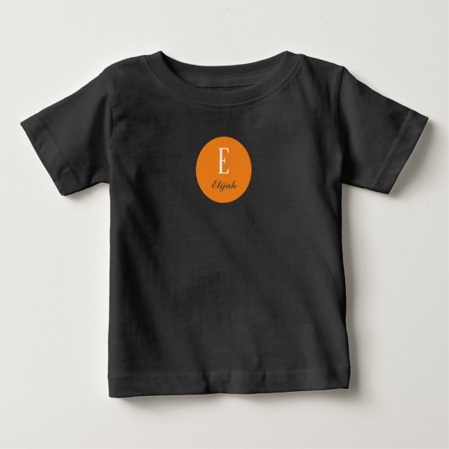 Twilight monogram customised name baby T-Shirt (Front)