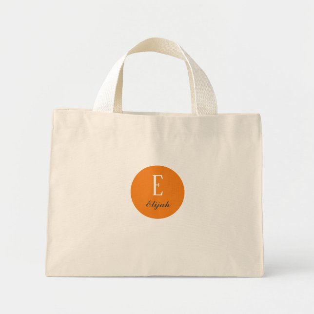 Twilight monogram customised name mini tote bag (Front)