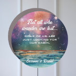 Twilight Not All Who Wander Are Lost Cruise Door Car Magnet<br><div class="desc">"Not all who wander are lost... some of us are just looking for our cabin." Customise with couple's names. Decorate your cruise ship door with this fun cruise door magnet. This magnet makes a great cabin door marker for your stateroom to easily be found in the sea of cabins onboard...</div>
