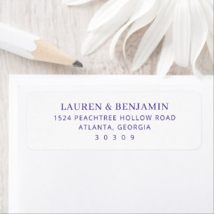 Twilight Nouveau Wedding Return Address Label