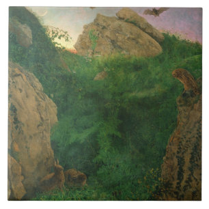 Twilight (oil) ceramic tile