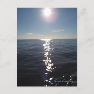 Twilight on Mobile Bay, Alabama postcard