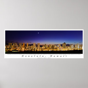 Twilight Over Waikiki Poster