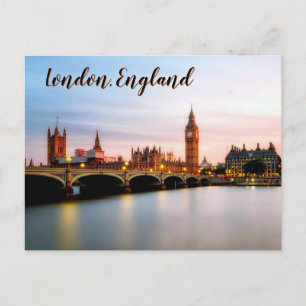 Twilight Over Westminster – London Postcard