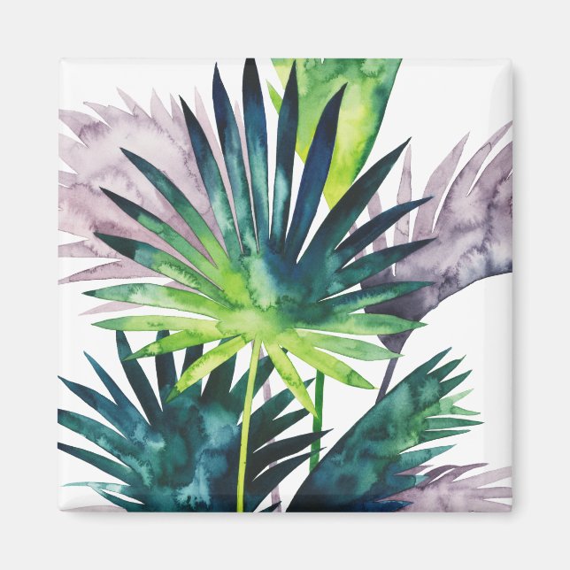 Twilight Palms- Palm Fronds Magnet (Front)