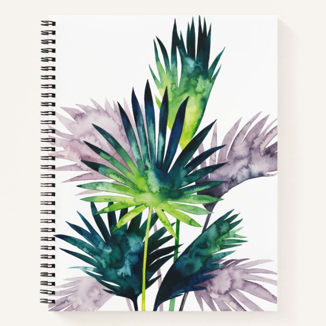 Twilight Palms- Palm Fronds Notebook (Front)