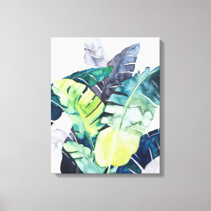 Twilight Palms - Palm Leaves Canvas Print