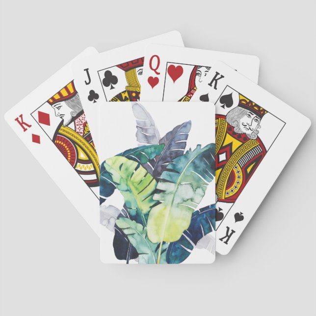 Twilight Palms - Palm Leaves Playing Cards (Back)