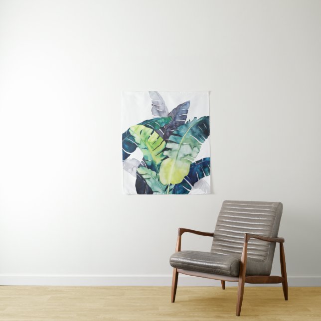 Twilight Palms - Palm Leaves Tapestry (In Situ)