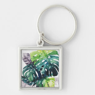 Twilight Palms - Split Leaf Key Ring