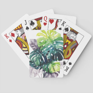 Twilight Palms - Split Leaf Playing Cards