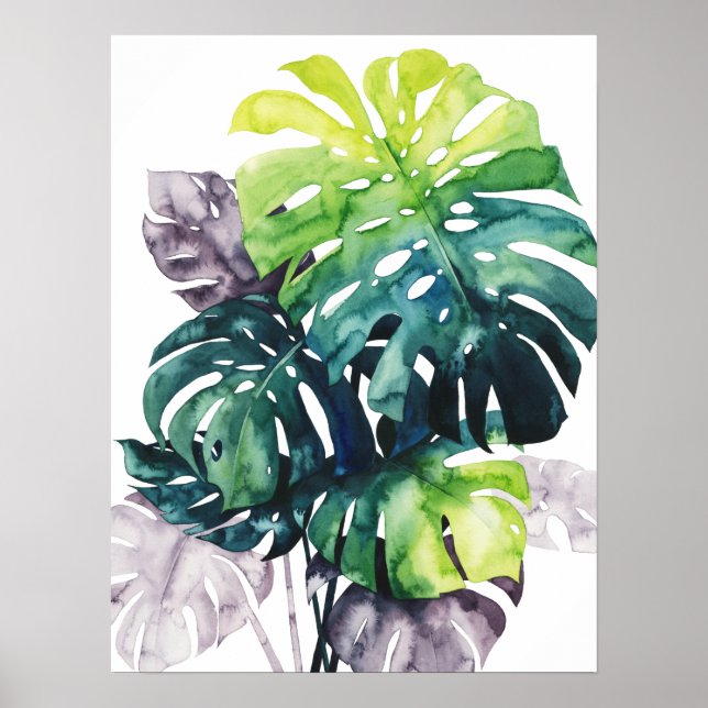 Twilight Palms - Split Leaf Poster (Front)