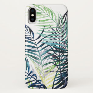 Twilight Palms - Tropical Leaves iPhone X Case