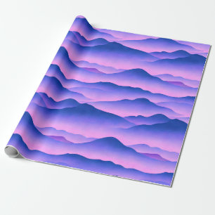 Twilight Peaks: mountain dreams wrapping paper