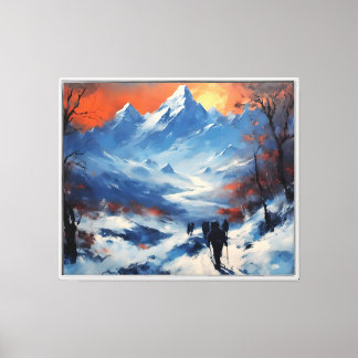 Twilight Promenade at the Mt Everest Canvas Print