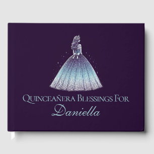 Twilight Purple Quinceañera Guest Book