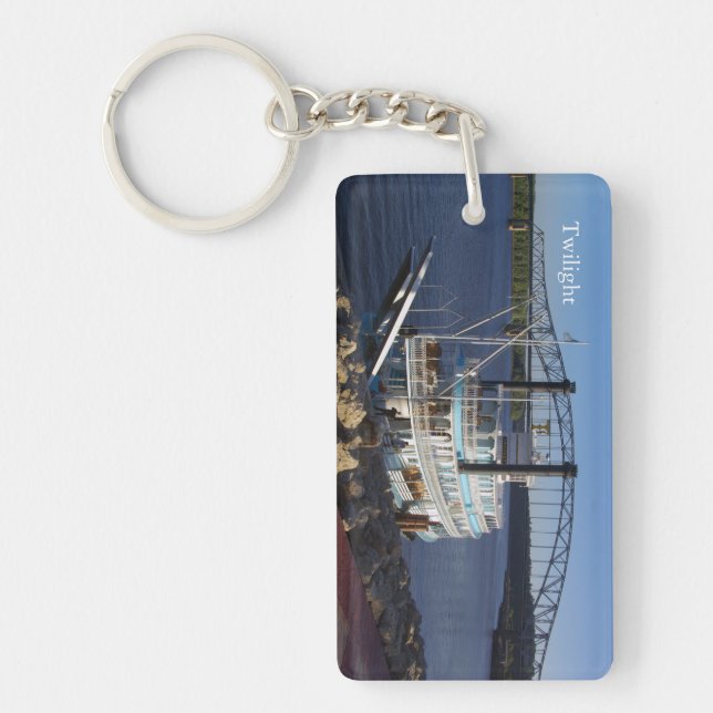 Twilight rectangle acrylic key chain (Front)