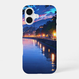 Twilight Riverside Glow iPhone 16 Case